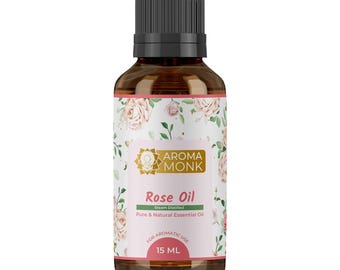 Pure Rose Essential Oil: Traditional Indian Steam Distilled Aromatherapy