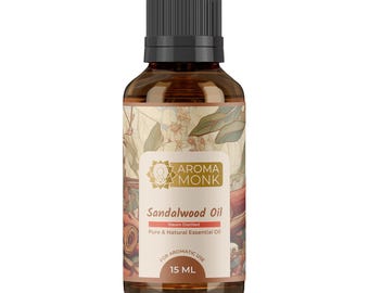 Mysore Sandalwood Essential Oil: Traditional Distillation, Aromatherapy, Perfumery (15ml)