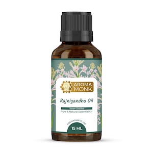 Pure Tuberose Essential Oil | 100% Pure & Natural Rajnigandha Oil for Aromatherapy, Diffuser, Home Fragrance, Soap, Candle Making –15ml