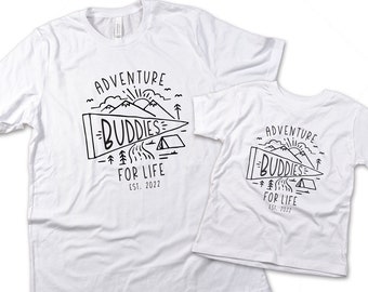 Fathers Day Gift - Adventure Onesie® or Shirt- Gift for New Dad - set of 2 - Adventure Buddies for Life