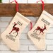 Dana Foelsch reviewed Buffalo Plaid Deer Christmas Stockings, Personalized Xmas Stockings, Red Buffalo Plaid, Hunter Hunting Stockings Linen Look, Buck Doe Deer