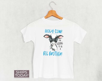 Brother Gift Black Jumping Running Cow Sleeve Short Tshirt Baby Boys