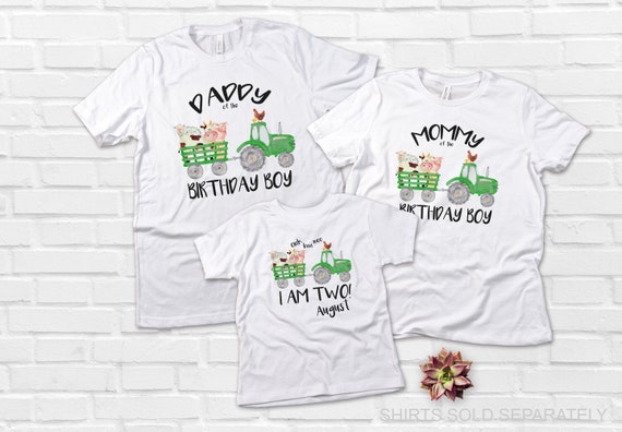 2nd birthday tractor shirt Clearance
