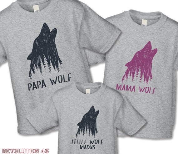 daddy wolf shirt