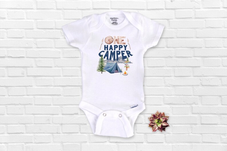 First Birthday Boy Shirt Camping Birthday 1st Birthday Girl Etsy