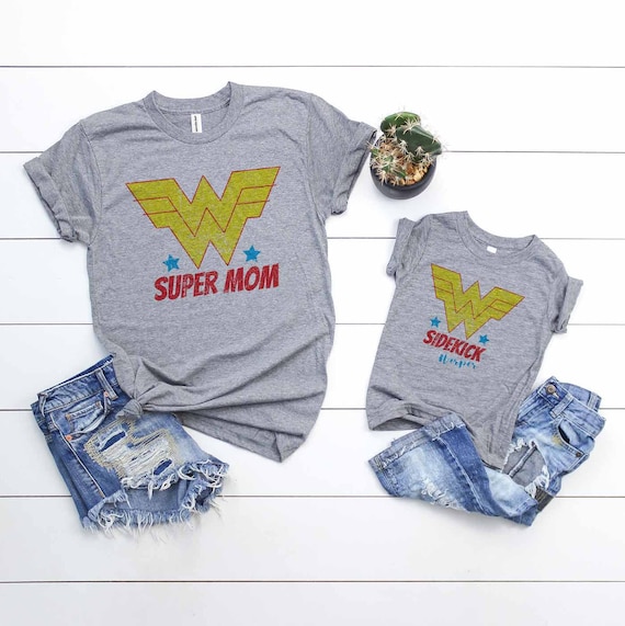 mom and son superhero shirts