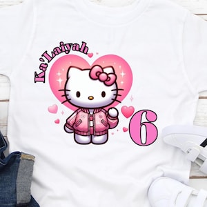 Pretty Kitty Birthday Shirt: Custom Name, Unisex Comfort Colors Tee