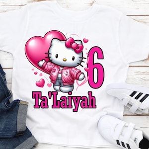 Pretty Kitty Birthday Shirt: Custom Name, Unisex Comfort Colors Tee