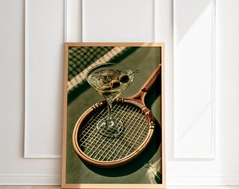 Old Money Aesthetic I old money aesthetic Print I old money style I La Dolce Vita, Luxury Yacht Poster, tennis court print, tennis poster