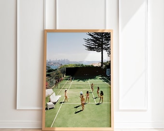 Old Money Aesthetic I old money aesthetic Print I old money style I La Dolce Vita, Luxury Yacht Poster, tennis court print, tennis poster