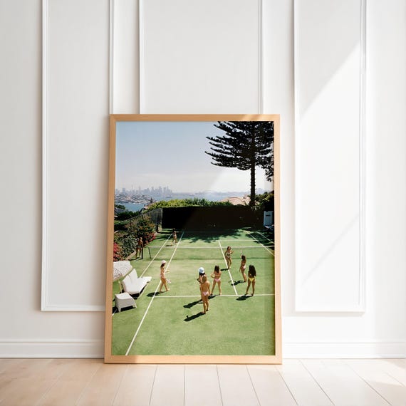 Old Money Aesthetic I old money aesthetic Print I old money style I La Dolce Vita, Luxury Yacht Poster, tennis court print, tennis poster