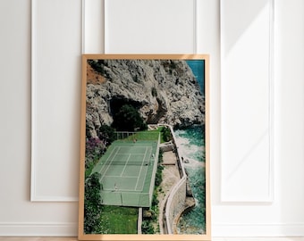 Old Money Aesthetic I old money aesthetic Print I old money style I La Dolce Vita, Luxury Yacht Poster, tennis court print, tennis poster