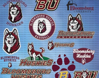 Layered Bloomsburg University SVG, Athletics, Huskies SVG, Cricut, College, Football, Digital Download.