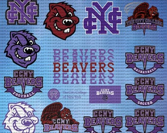Layered City College Of New York SVG, Athletics, Cricut, Beavers SVG, CCNY, Volleyball, University, Instant Download.