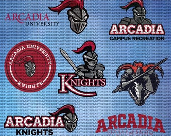 High Quality Arcadia University SVG, Athletics, Cricut, Knights SVG, Football, College, Instant Download.