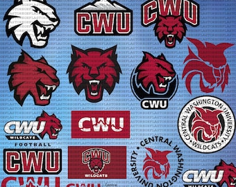 Layered Central Washington University SVG, Athletics, Wildcats SVG, CWU, Football, College, Cricut, Digital File.