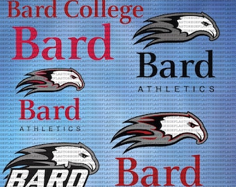 Layered Bard College SVG, Athletics, Raptors SVG, University, Football, Cricut, Instant Download.