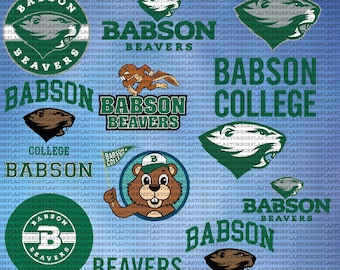 SVG en capas de Babson College, atletismo, SVG de Beavers, fútbol, Cricut, universidad, descarga instantánea.