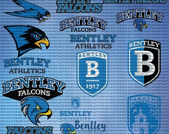 Layered Bentley University SVG, Athletics, Falcons SVG, Cricut, College, Football, Digital File.