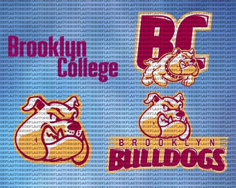 Layered Brooklyn College SVG, Athletics, Bulldogs SVG, Cricut, University, Football, Digital File.