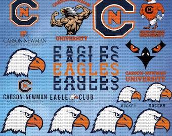 Layered Carson-Newman College SVG, Athletics, Cricut, Eagles SVG, University, Football, Instant Download.