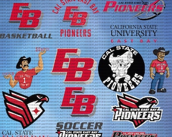 Layered Cal State East Bay University SVG, Athletics, Pioneers SVG, EB, Cricut, College, Football, Digital File.
