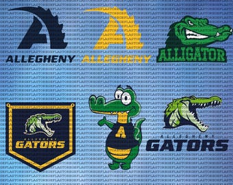 High Quality Allegheny College SVG, Athletics, Gators SVG, University, Football, Cricut, Instant Download.