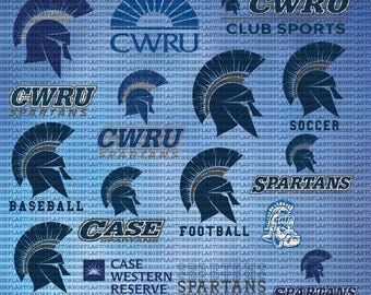 Layered Case Western Reserve University SVG, Athletics, Spartans SVG, Cricut, Football, College, CWRU, Instant Download.
