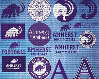 High Quality Amherst College SVG, Cricut, Mammoths SVG, Athletics, University, Football, Instant Download.