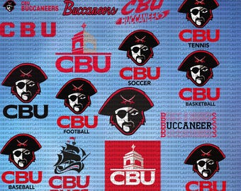 Geschichtete Christian Brothers Universität SVG, Leichtathletik, Freibeuter SVG, CBU, Football, College, Cricut, digitale Datei.