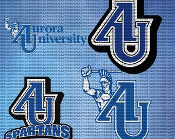 High Quality Aurora University SVG, Athletics College, Spartans SVG, Football, Cricut, Instant Download.