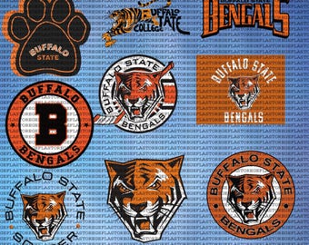Layered Buffalo State College SVG, Athletics, Bengals SVG, University, Cricut, Football, Digital File.