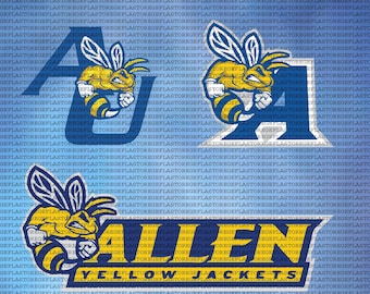 High Quality Allen College SVG, Athletics, Cricut, Yellow Jackets SVG, Football, University, Instant Download.