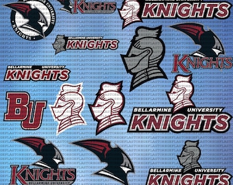 Mehrschichtige Bellarmine Universität SVG, Cricut, Leichtathletik, Ritter SVG, Fußball, College, Sofort Download.