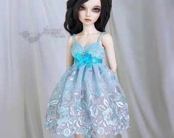 LAST ONE Light turquoise dress for bjd MSD and Tonner dolls