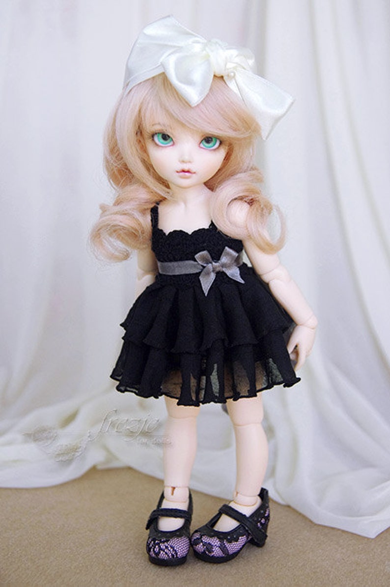 Ruffle dress for TINY bjd LittleFee image 1