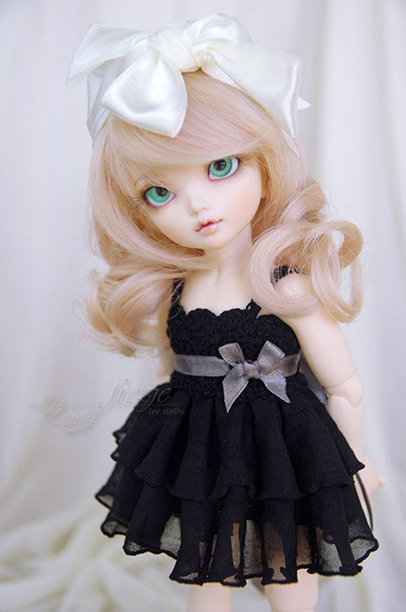 Ruffle dress for TINY bjd LittleFee image 3