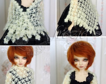 Fluffy shawl for bjd MSD