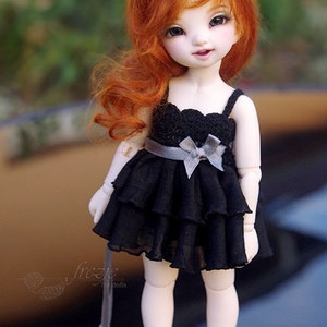 Ruffle dress for TINY bjd LittleFee image 2