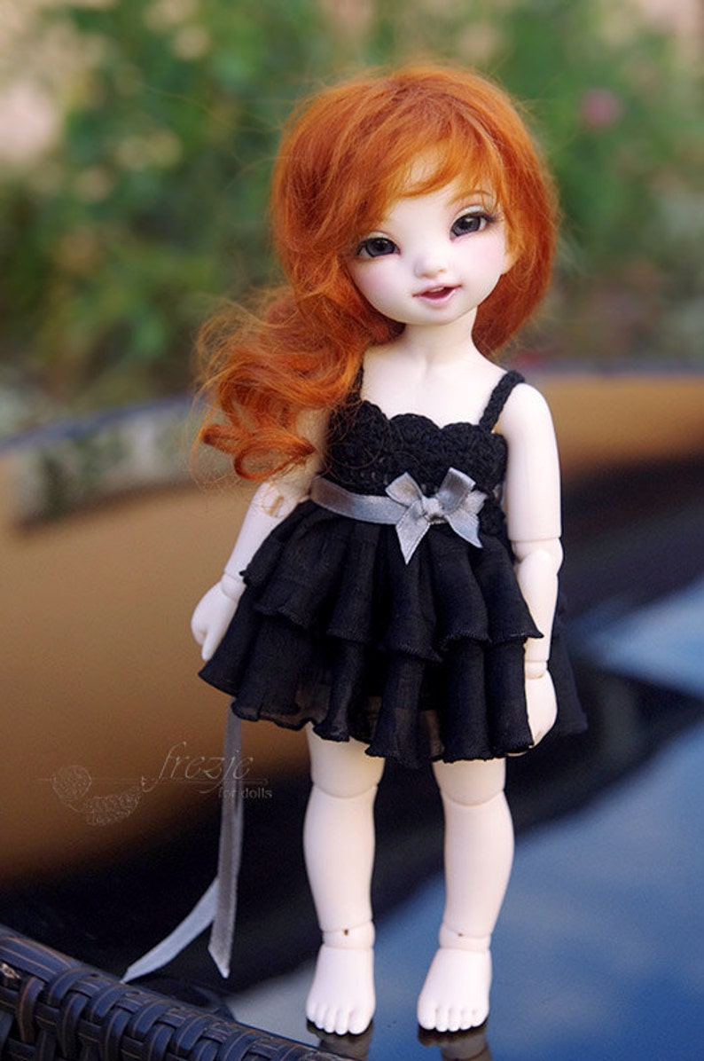 Ruffle dress for TINY bjd LittleFee image 2