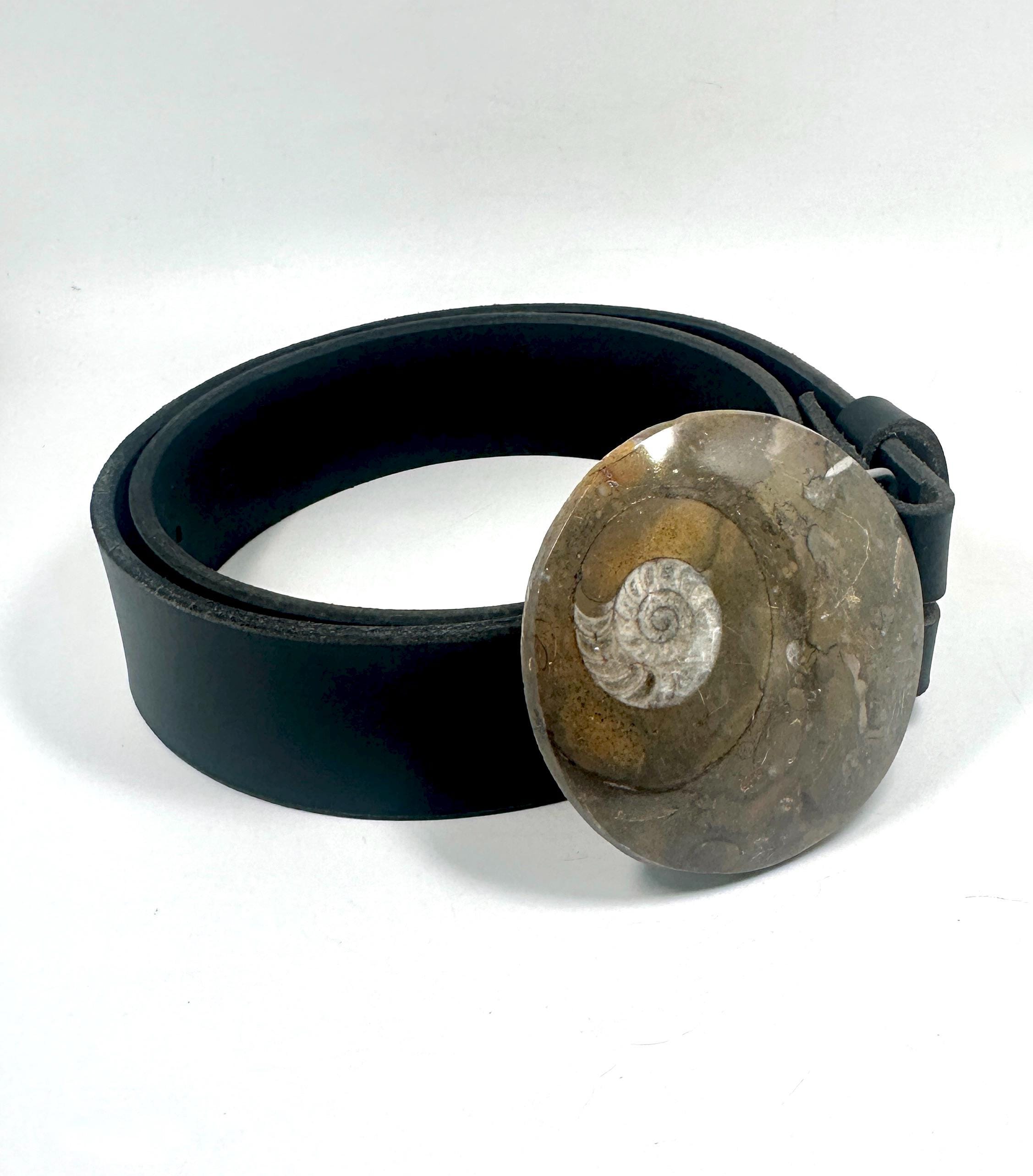 MOROCCAN AMMUNITE FOSSIL &JASPER HANDMADE BELT BUCKLE. Buy White Quartz & Jasper Stone Flower Belt Buckle Online in  main image 4