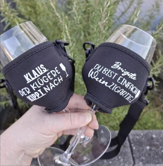 Weinglashalter aus Neopren