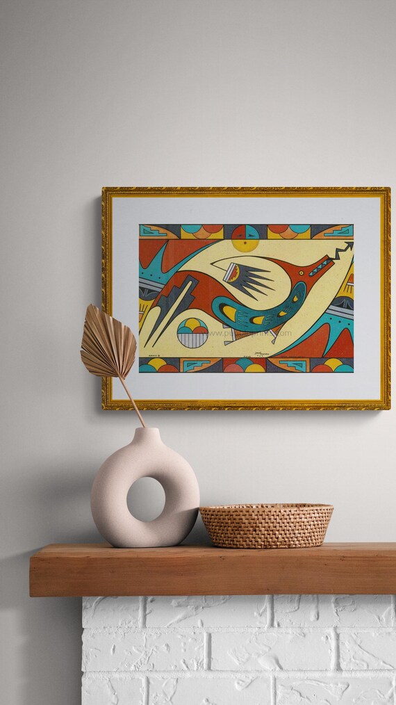Avanyu Water Serpent Art Print: Pueblo Native American Decor - Etsy
