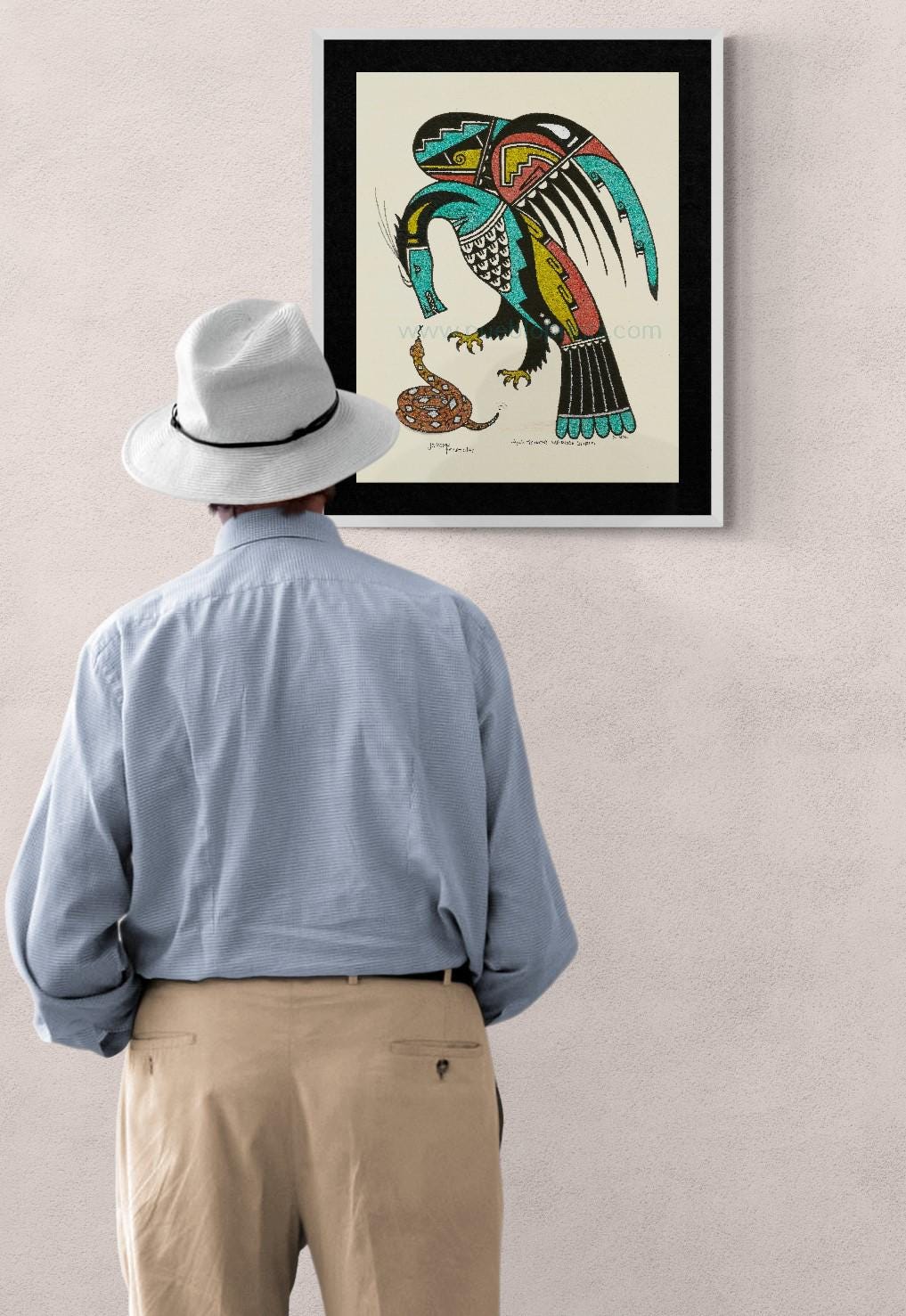 Awa Tsirehtribute, Warrior Spirit, San Ildefonso Pueblo Art