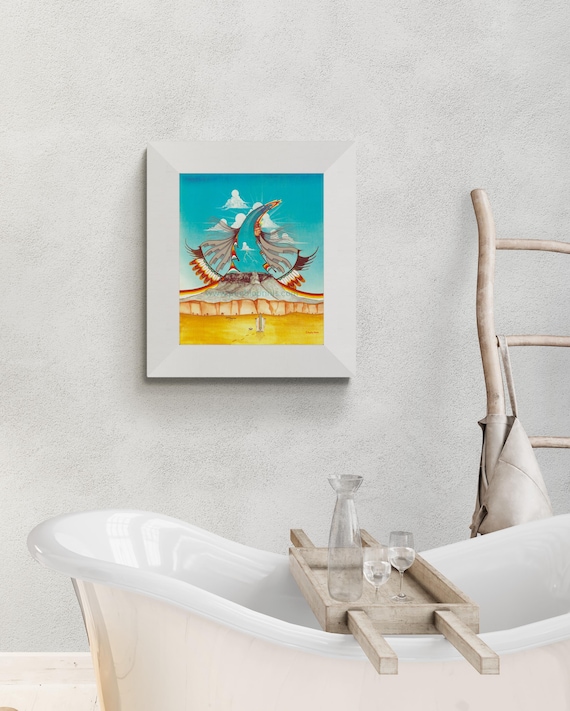San Ildefonso Pueblo Phoenix Art: Native American Giclée on