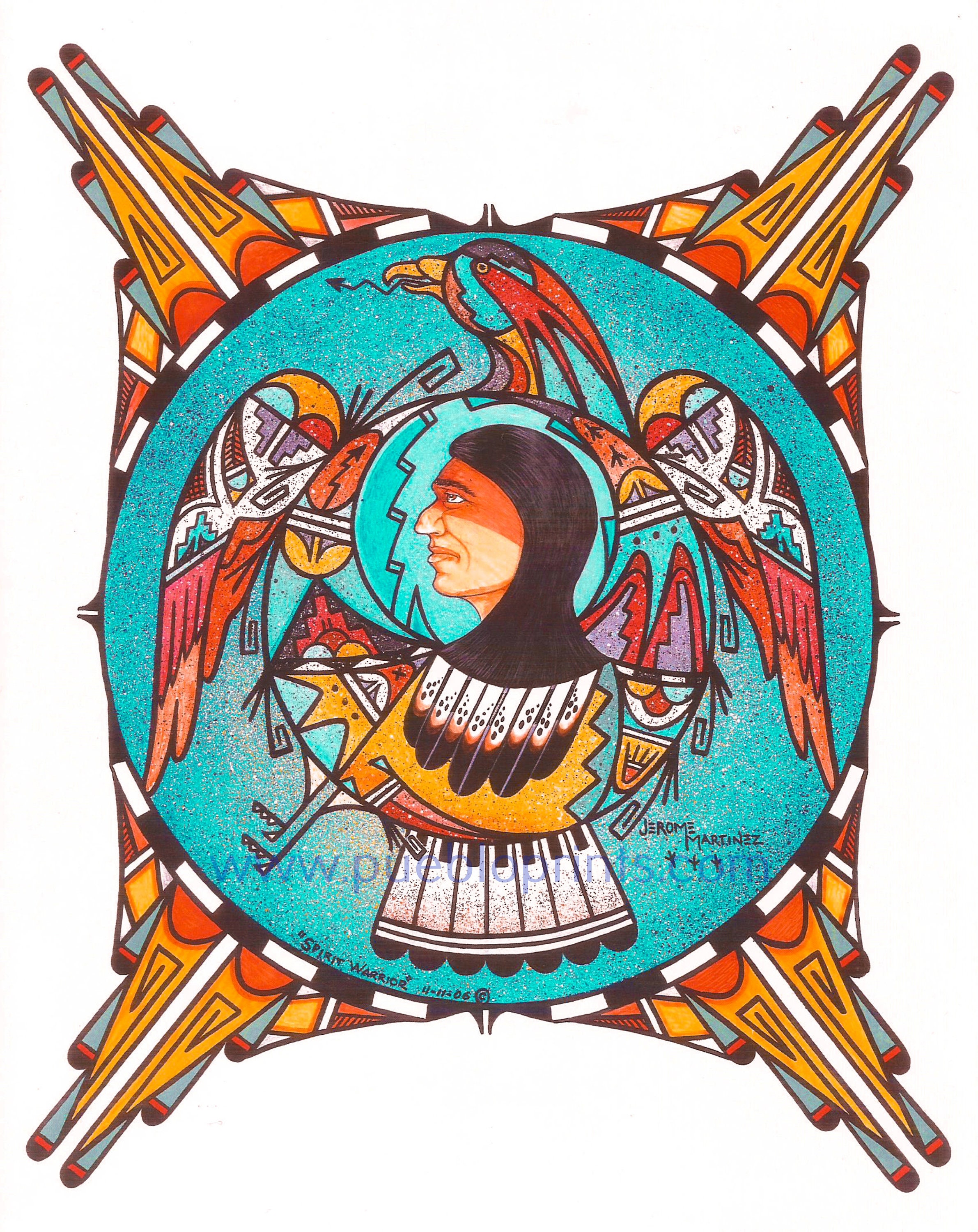 Southwest Art Giclee Native American Art Print Native American Art Authentic Native American Art Native Art Print