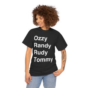 Ozzy Osbourne Original Line Up. Unisex Heavy Cotton Tee