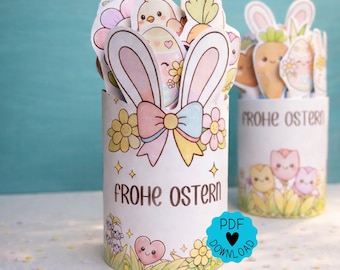 Duplo Easter Banner Printable Template | DIY Table Decoration & Easter Gift PDF Printable Template | Craft Template | Party Favor