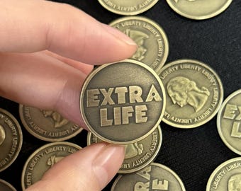 Ready Player One Extra Life Coin – Movie Prop Replica Token