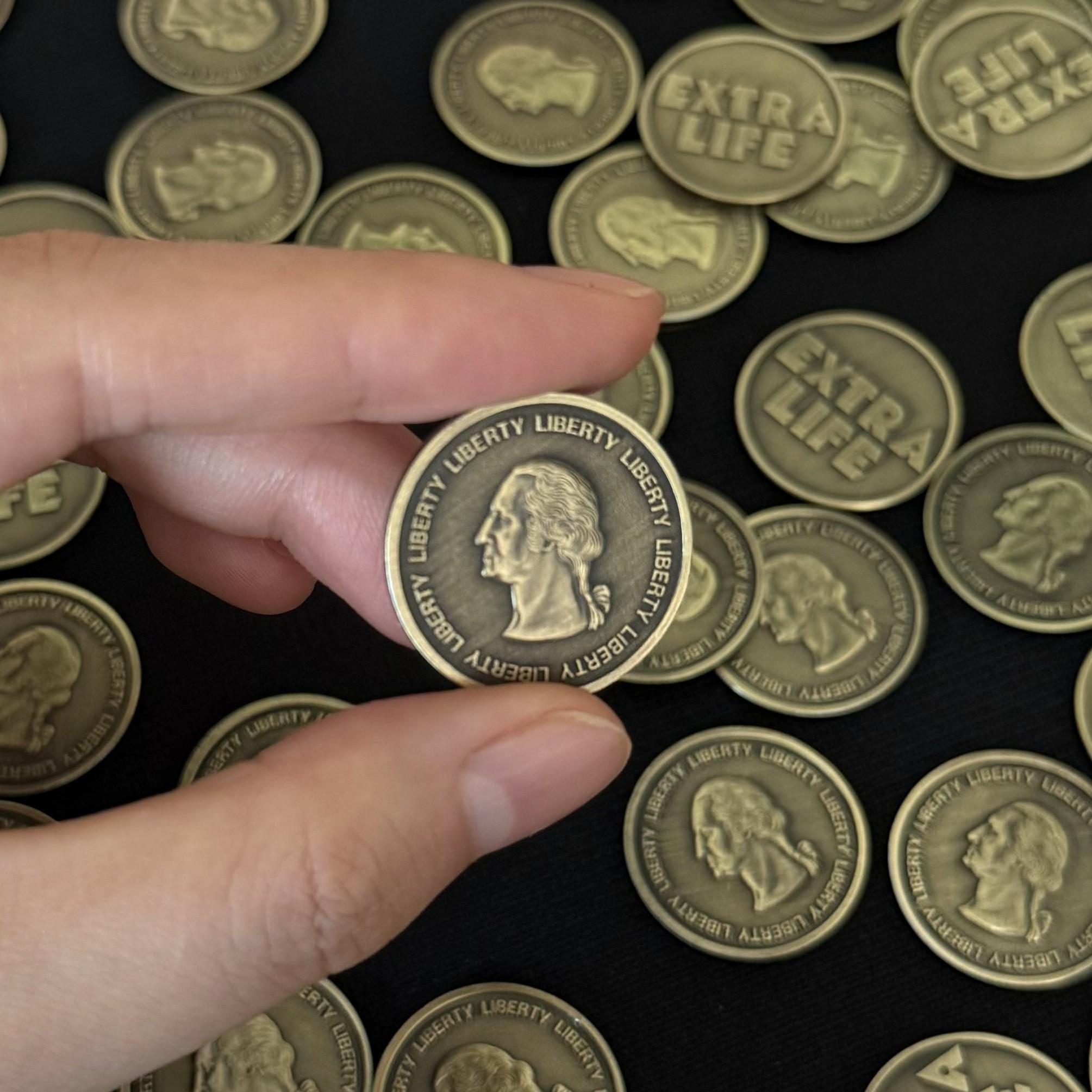 Ready Player One Extra Life Coin – Movie Prop Replica Token